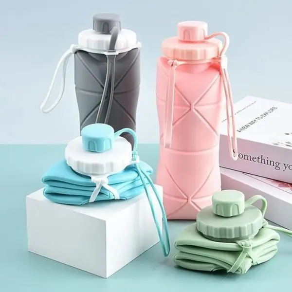 2026/07/1000272682-1.jpg Silicone Foldable Bottle 600 ML (Random Color)